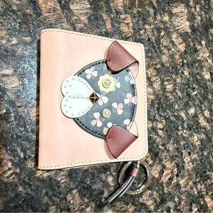 Kate Spade Pink and Brown Floral Wallet